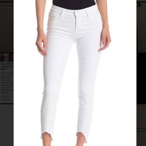 PAIGE Verdugo Crop Jean in White, Size 28